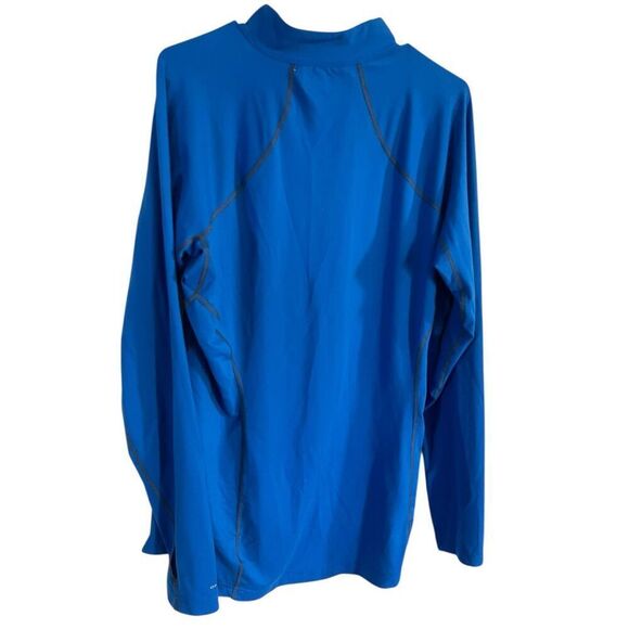 Columbia Mens Blue Omni-Shade Thumbhole 1/4 Zip Long Sleeve Shirt 2XL - Picture 2 of 14